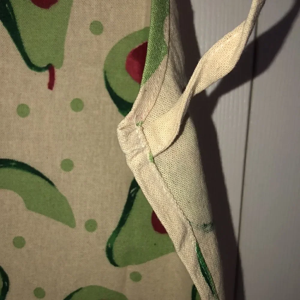 Mabelle Home Collection Avocado Print Cotton Apron